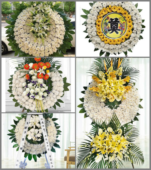 山东青岛平度市旧店镇后林家村花圈速递